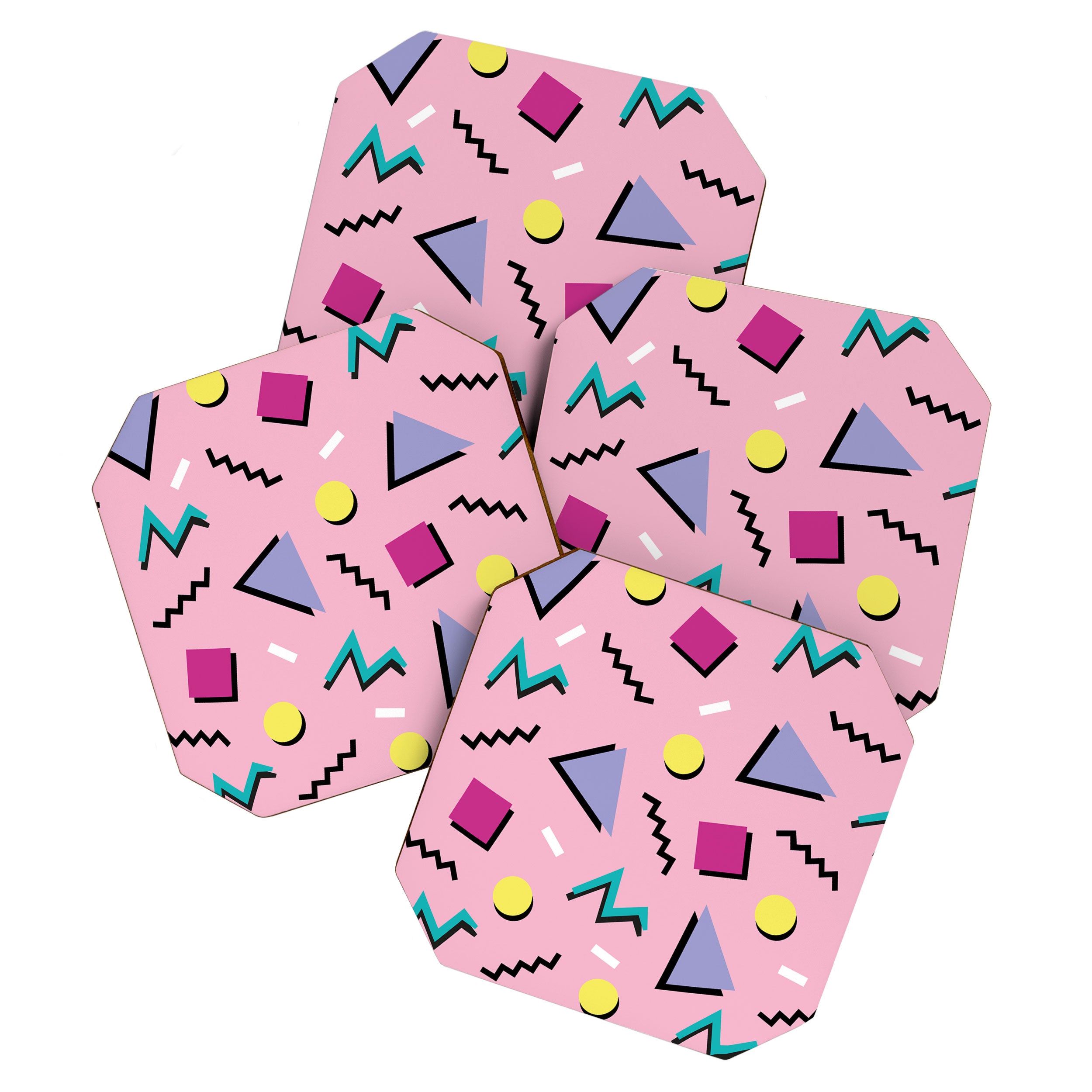 Memphis pattern 75 - 80s / 90s Retro Coaster Gallery Image 1