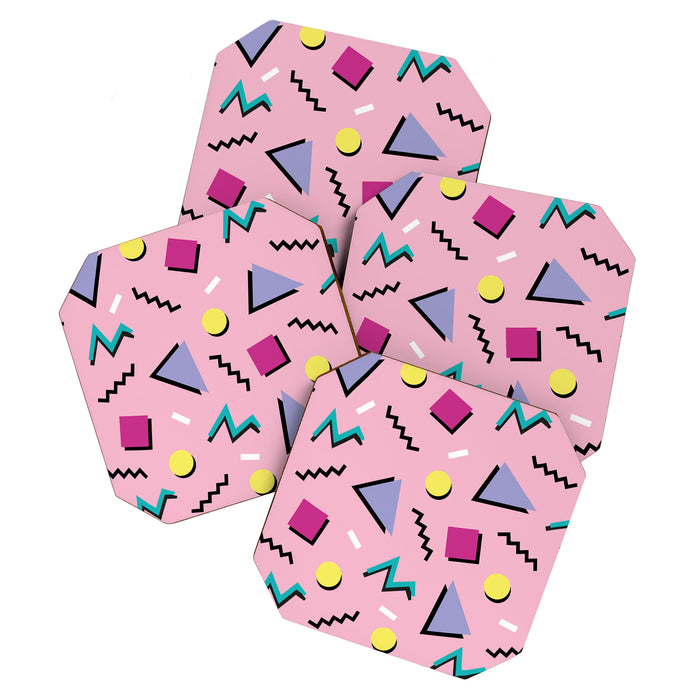 Memphis pattern 75 - 80s / 90s Retro Coaster Gallery Image 1