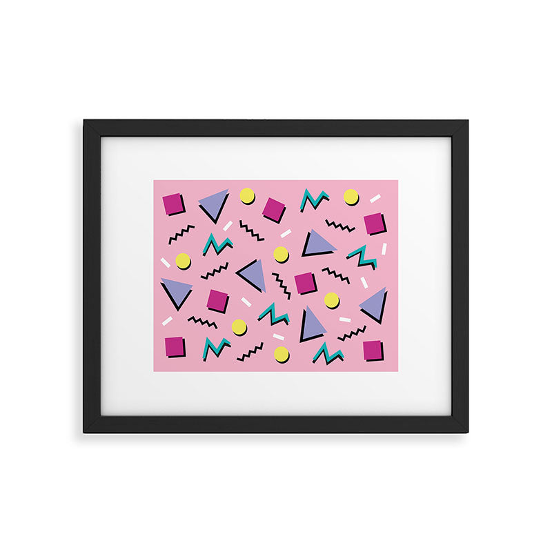 Memphis pattern 75 - 80s / 90s Retro Framed Art Print Gallery Image 5