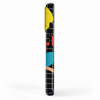Memphis Pattern - 80s Retro Black iPhone Case Gallery Image 2