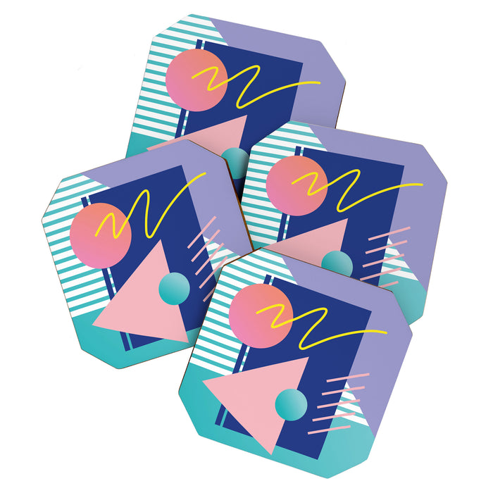Memphis pattern 82 - 80s / 90s Retro Coaster Gallery Image 1
