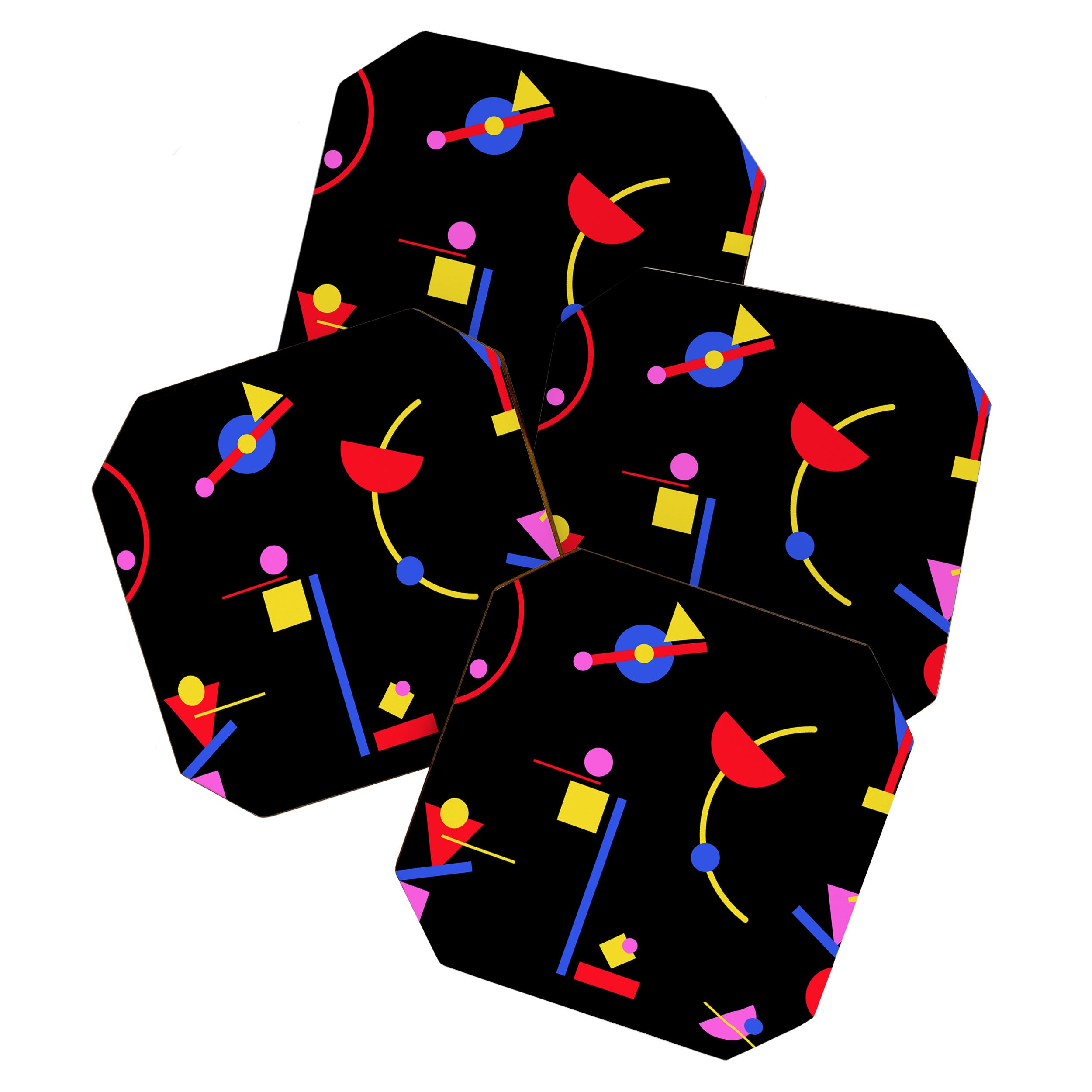Memphis pattern 86 - 80s / 90s Retro Coaster Gallery Image 1