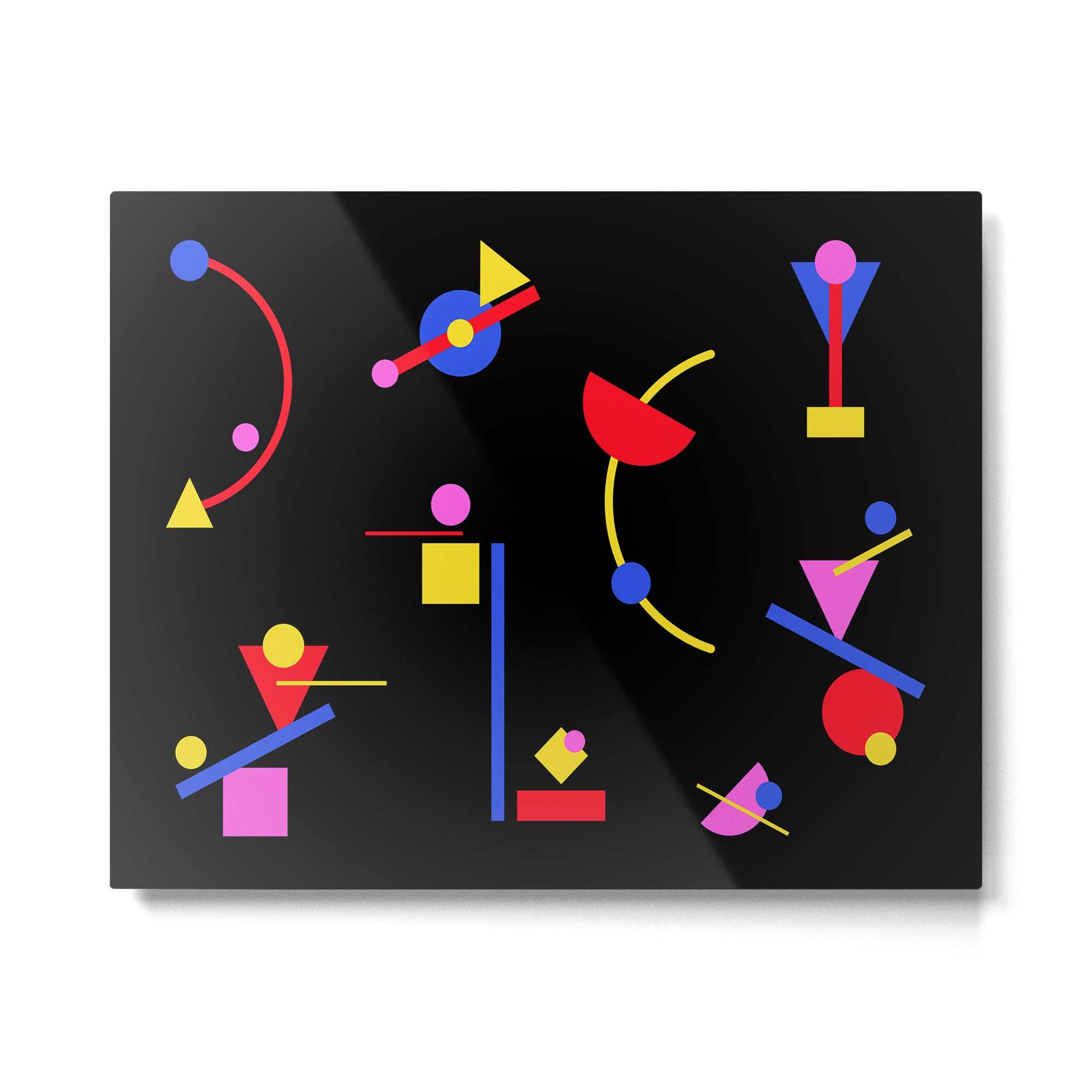 Memphis pattern 86 - 80s / 90s Retro Metal Print Gallery Image 4