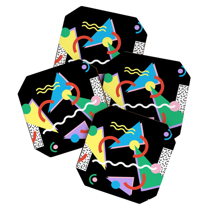Memphis pattern 87 - 80s / 90s Retro Coaster Gallery Image 1