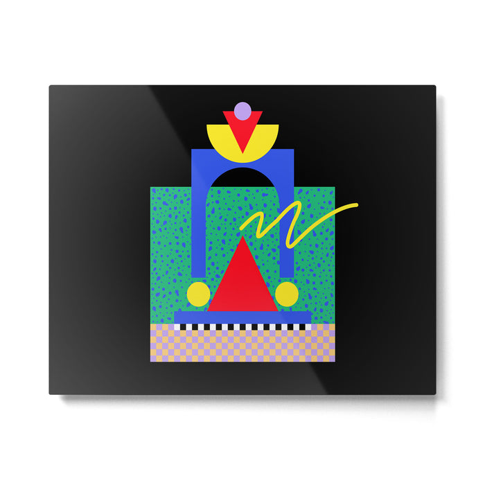 Memphis pattern 90 - 80s / 90s Retro Metal Print Gallery Image 1
