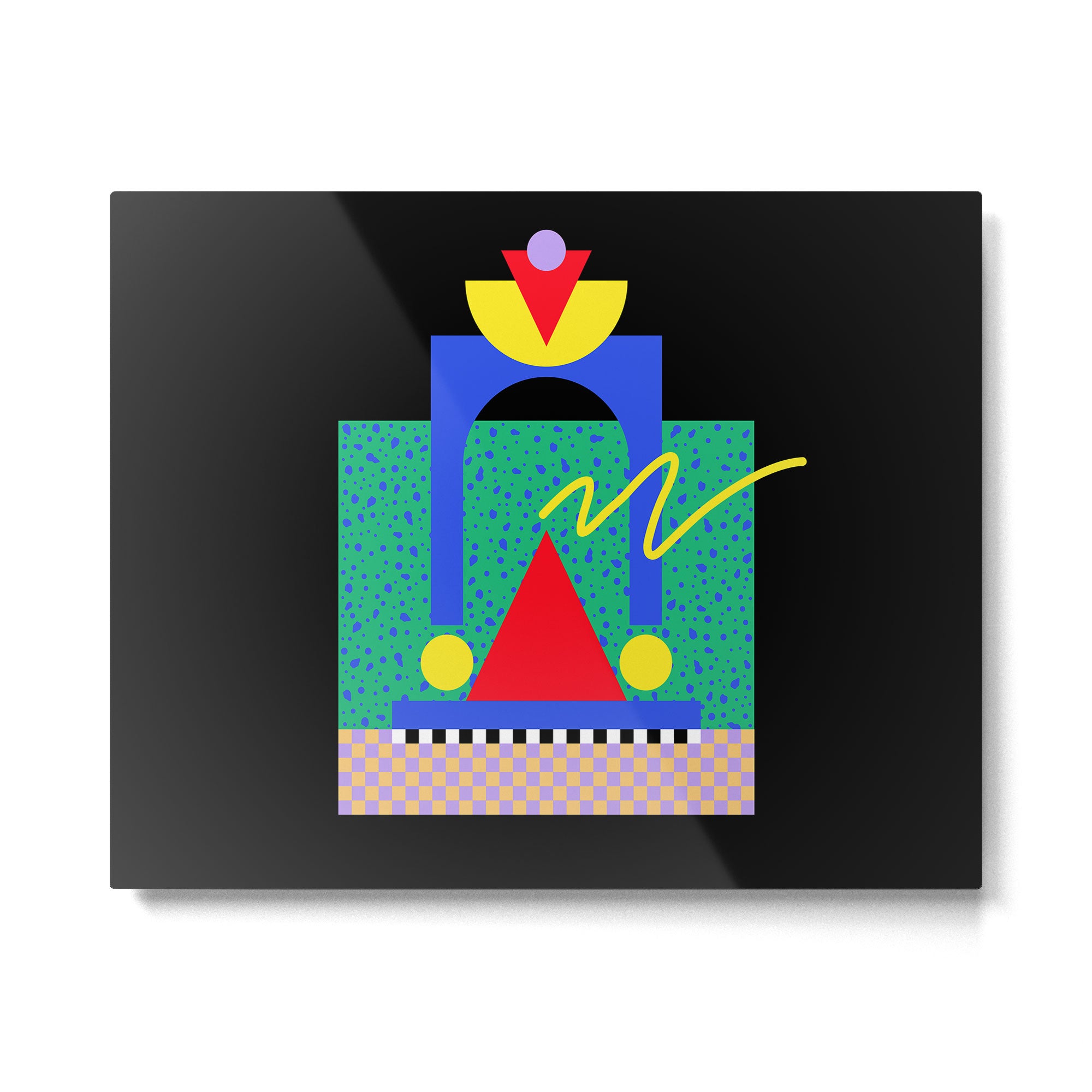Memphis pattern 90 - 80s / 90s Retro Metal Print Gallery Image 4