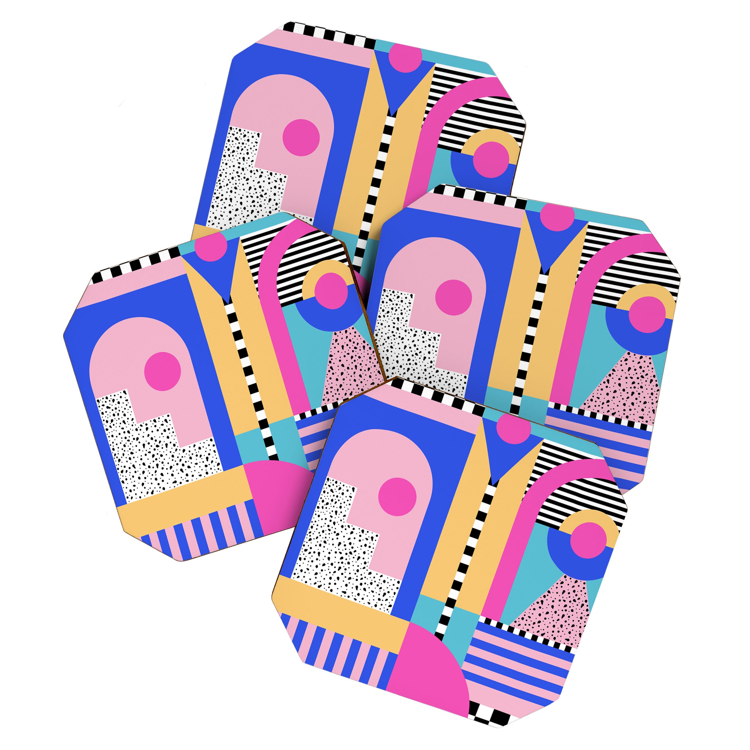 Memphis pattern 96 - 80s / 90s Retro Coaster Gallery Image 1