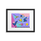 Memphis pattern 99 - 80s / 90s Retro Framed Art Print Gallery Image 5
