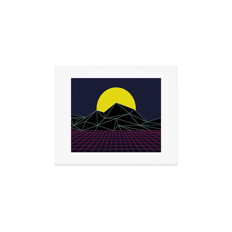 Outrun to the Sun / 80s Retro Art Print Gallery Image 1