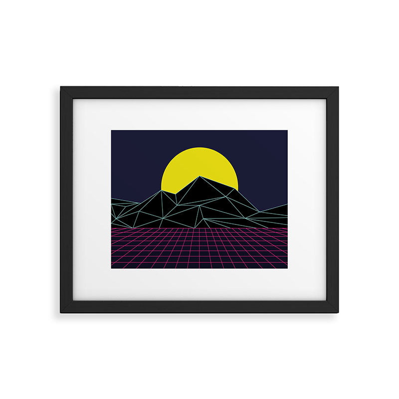 Outrun to the Sun / 80s Retro Framed Art Print Gallery Image 5