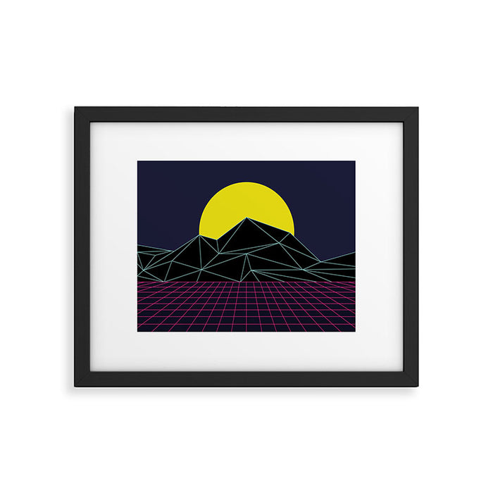 Outrun to the Sun / 80s Retro Framed Art Print Gallery Image 1