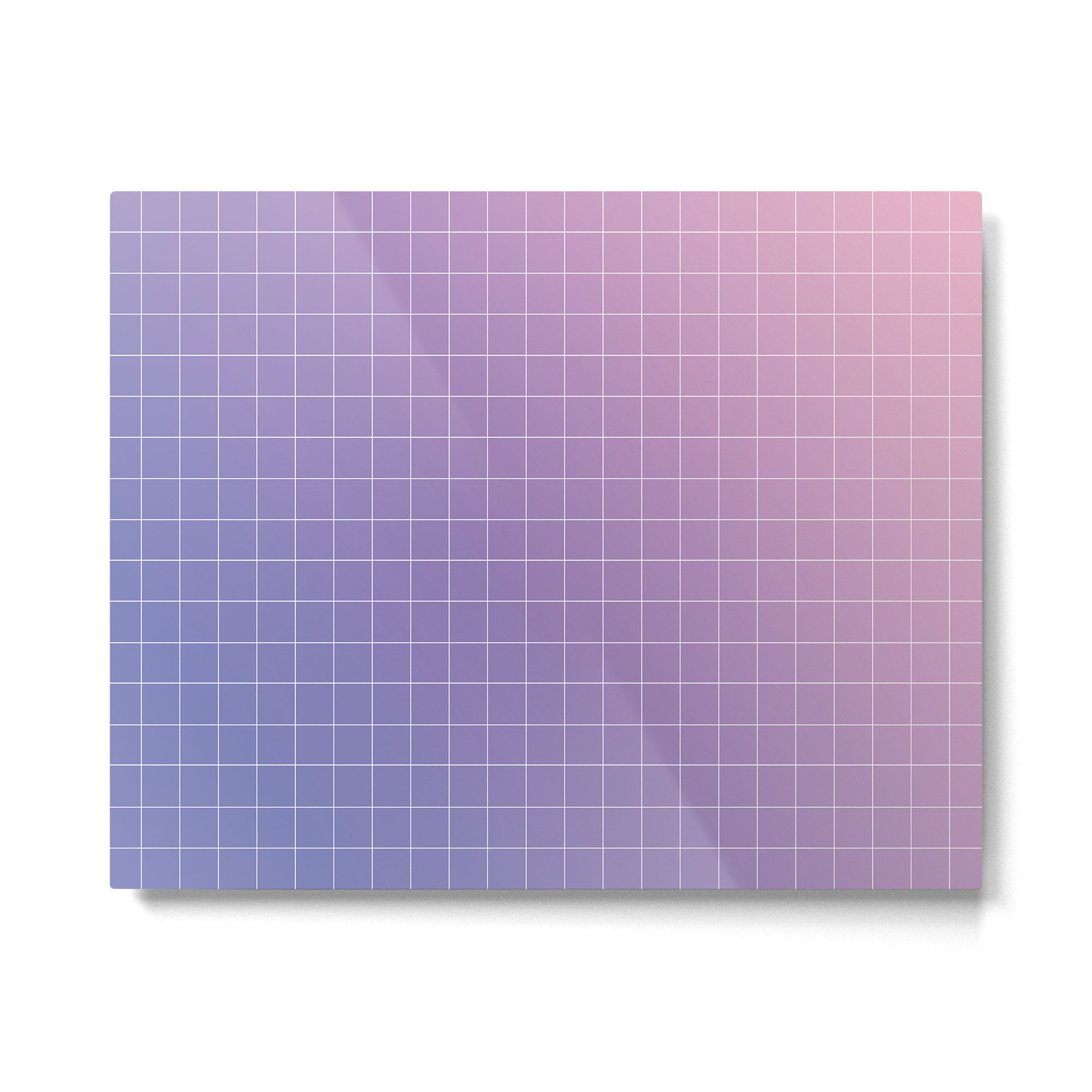 purple / pink - grid Metal Print Gallery Image 4