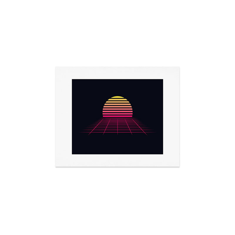 Retrowave sunset 2 / 80s - 90s Retro Art Print Gallery Image 1