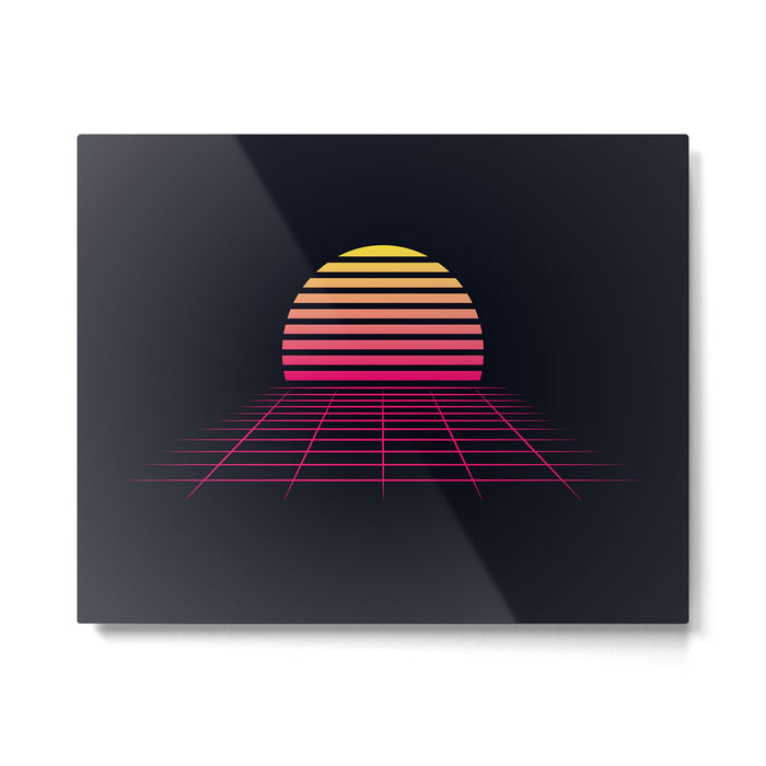 Retrowave sunset 2 / 80s - 90s Retro Metal Print Gallery Image 1