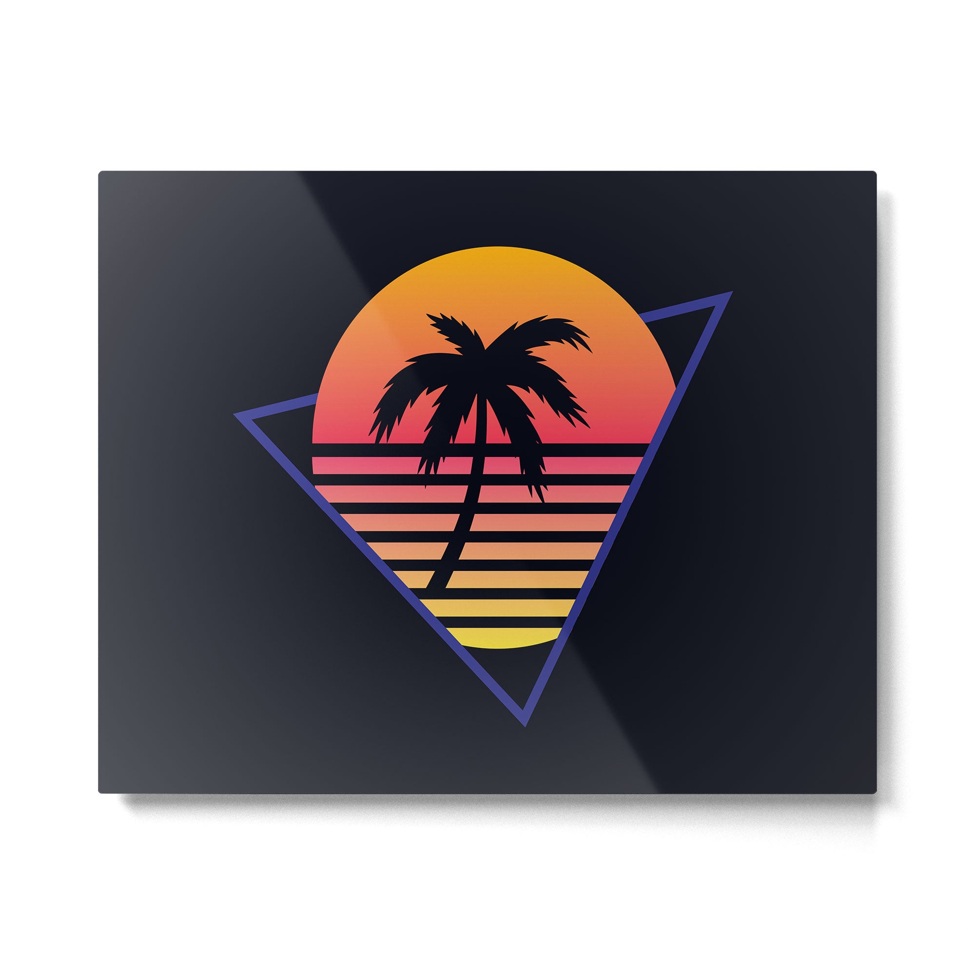 Retrowave sunset 3 / 80s - 90s Retro Metal Print Gallery Image 4