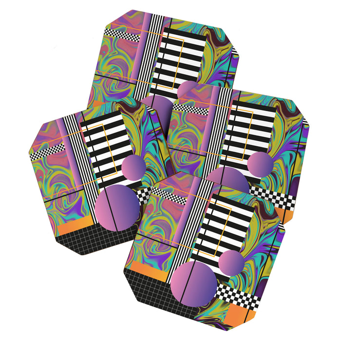 Vaporwave glitch 1 - 80s / 90s Retro Coaster Gallery Image 1
