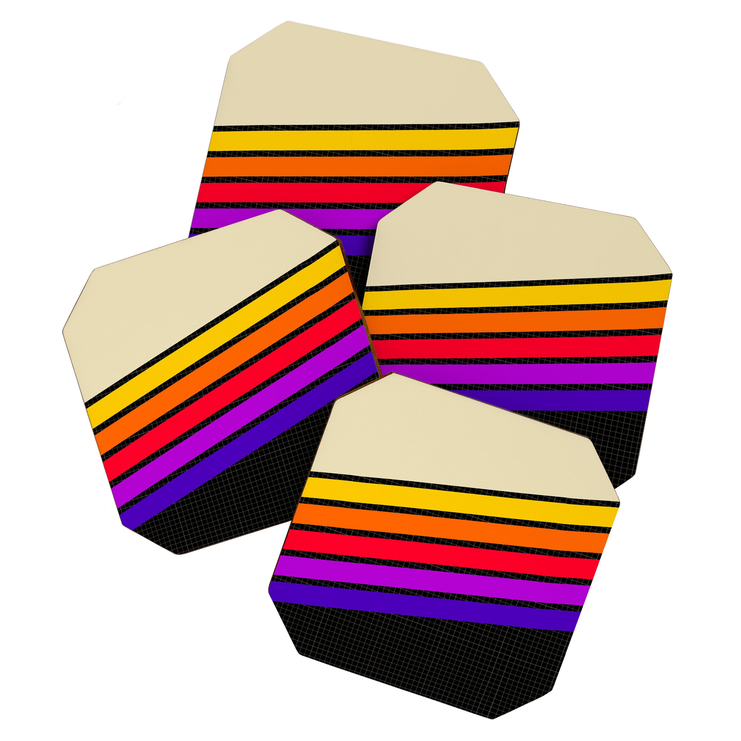 VHS pattern design 1 - 80s / 90s Retro Coaster Gallery Image 1