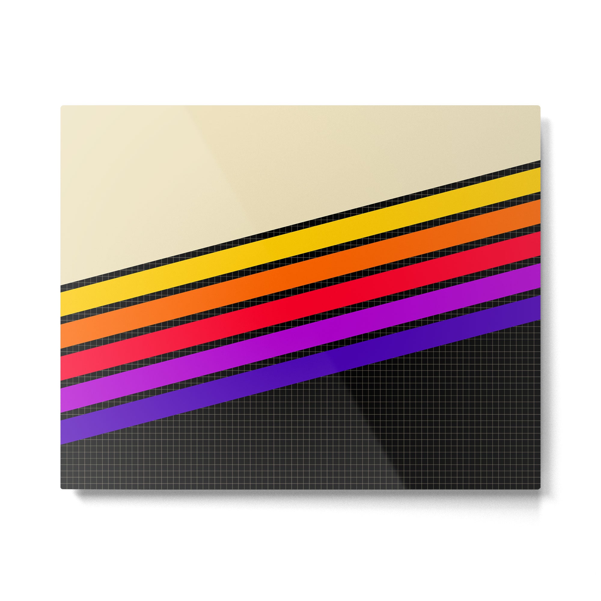 VHS pattern design 1 - 80s / 90s Retro Metal Print Gallery Image 4