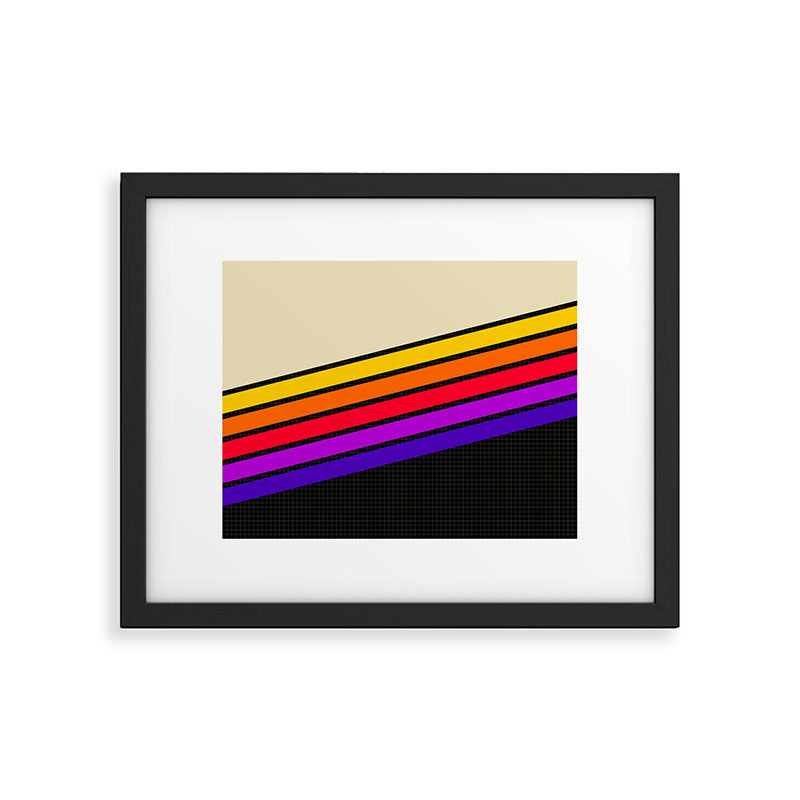 VHS pattern design 1 - 80s / 90s Retro Framed Art Print Gallery Image 5