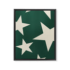 Big Ol Stars Old Money Green Framed Canvas Print Gallery Image 8