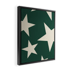 Big Ol Stars Old Money Green Framed Canvas Print Gallery Image 2