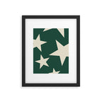 Big Ol Stars Old Money Green Framed Art Print Gallery Image 6
