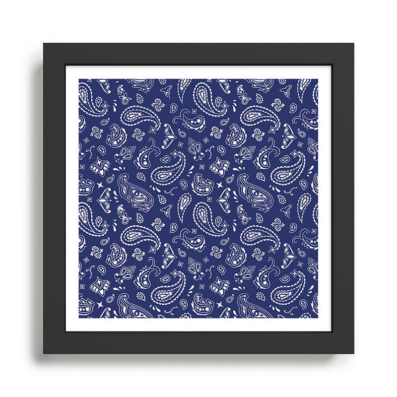 Blue Bandana Framed Art Print Gallery Image 1