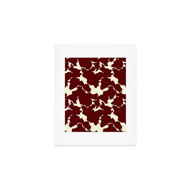 Bordeaux Fractures Art Print Gallery Image 1
