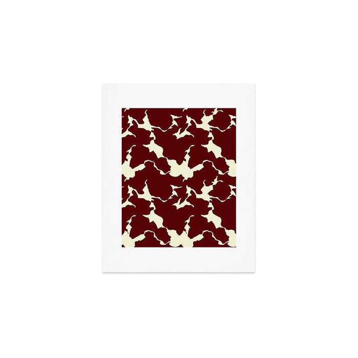 Bordeaux Fractures Art Print Gallery Image 1
