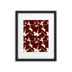 Bordeaux Fractures Framed Art Print Gallery Image 5