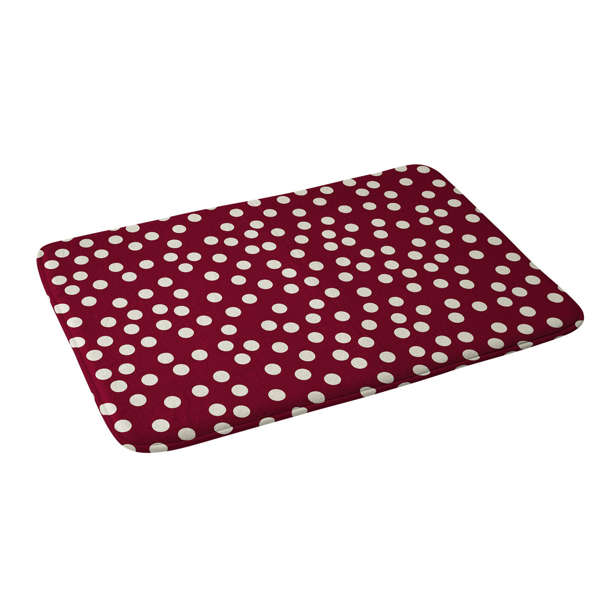 Bordeaux Scatter Dots Bath Mat Gallery Image 2