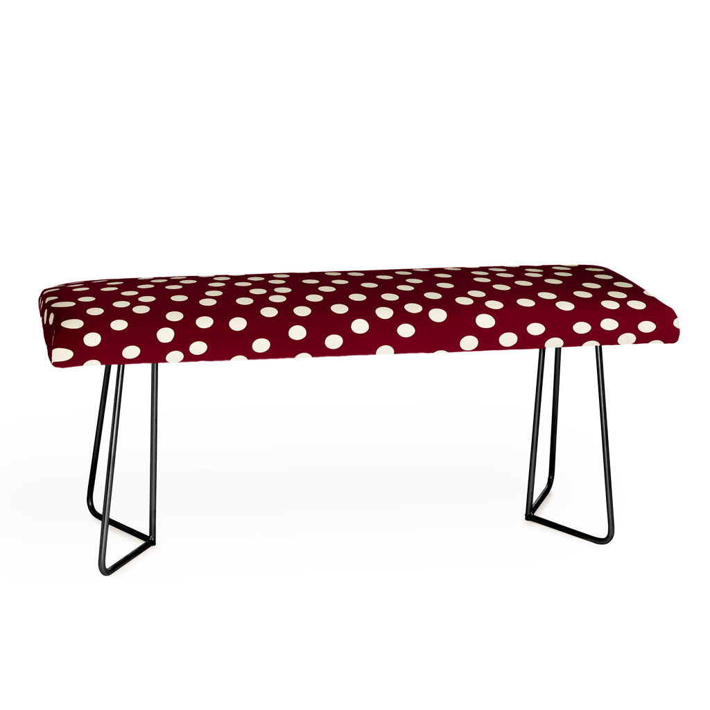 Bordeaux Scatter Dots Bench Gallery Image 1