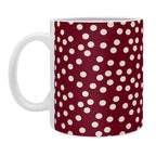 Bordeaux Scatter Dots Coffee Mug Gallery Image 2