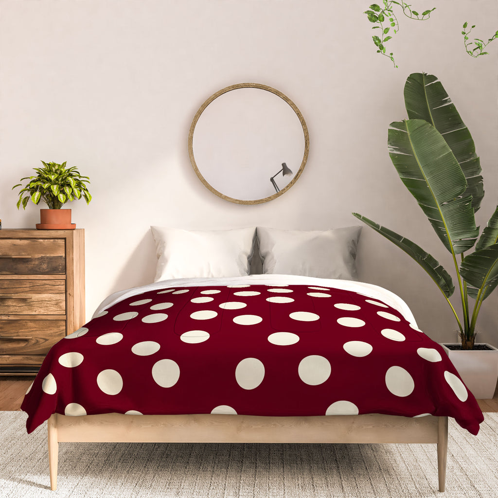 Bordeaux Scatter Dots Comforter Gallery Image 2