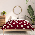 Bordeaux Scatter Dots Comforter Gallery Image 2