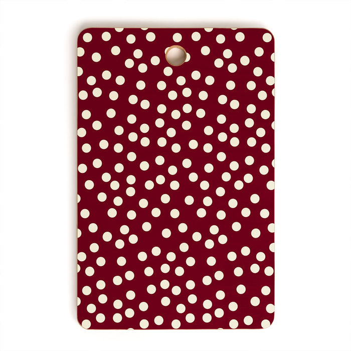 Bordeaux Scatter Dots Cutting Board Gallery Image 1