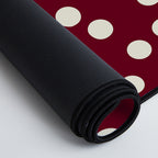 Bordeaux Scatter Dots Desk Mat Gallery Image 4