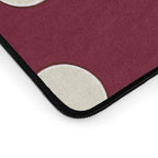 Bordeaux Scatter Dots Desk Mat Gallery Image 3