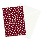 Bordeaux Scatter Dots Stationery Card Gallery Image 2