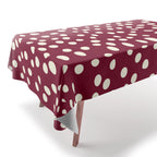 Bordeaux Scatter Dots Tablecloth Gallery Image 2