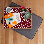 Bordeaux Scatter Dots Serving Tray Gallery Image 2