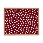 Bordeaux Scatter Dots Serving Tray Gallery Image 1