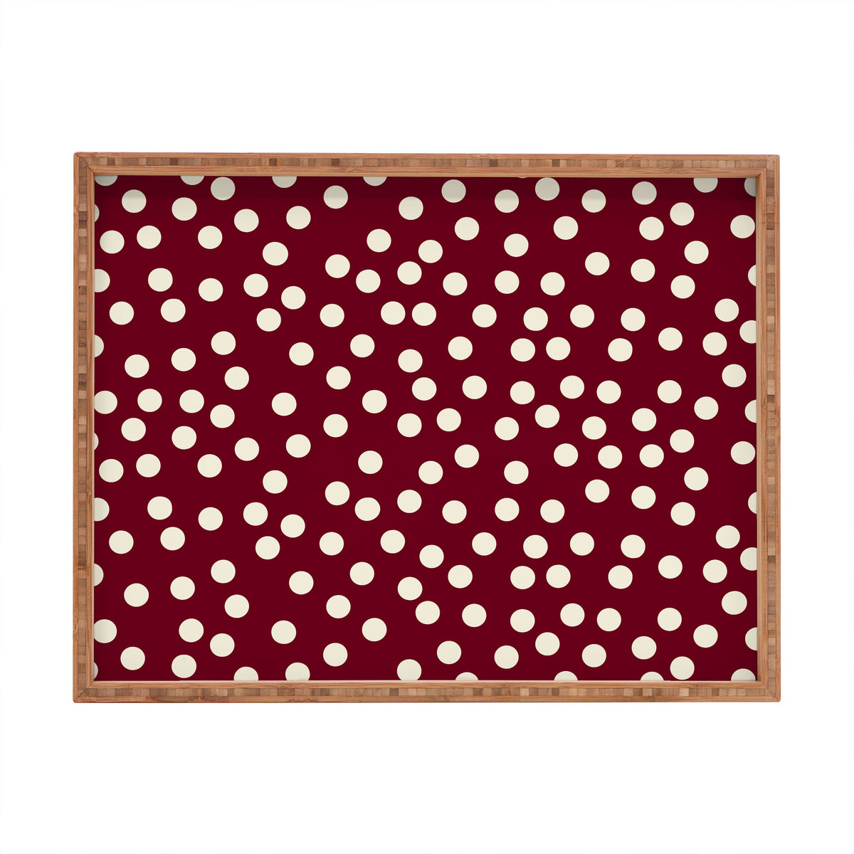 Bordeaux Scatter Dots Serving Tray Gallery Image 1