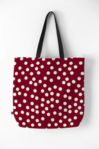 Bordeaux Scatter Dots Tote Bag Gallery Image 2
