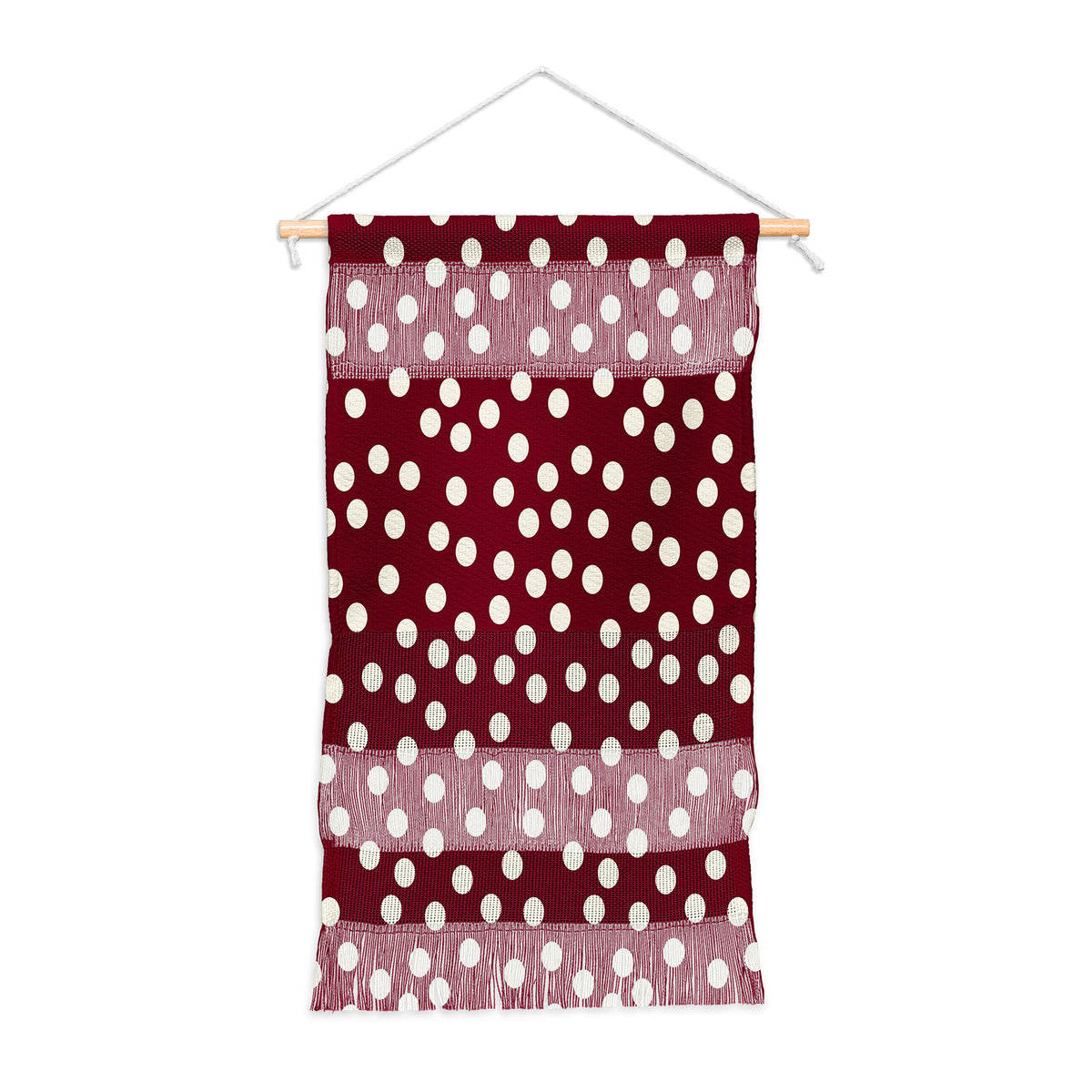 Bordeaux Scatter Dots Wall Hanging Gallery Image 1