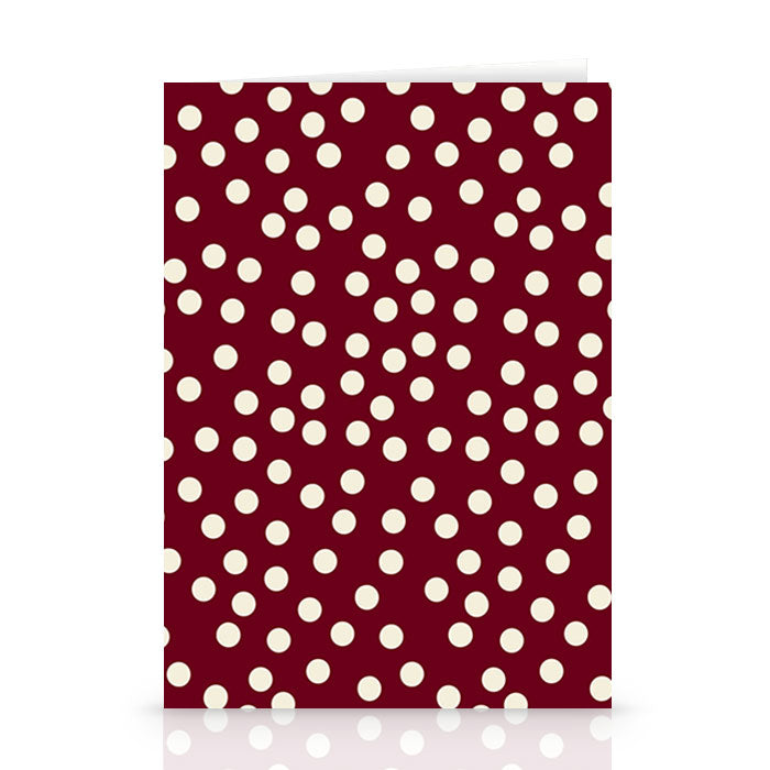 Bordeaux Scatter Dots Stationery Card Gallery Image 1