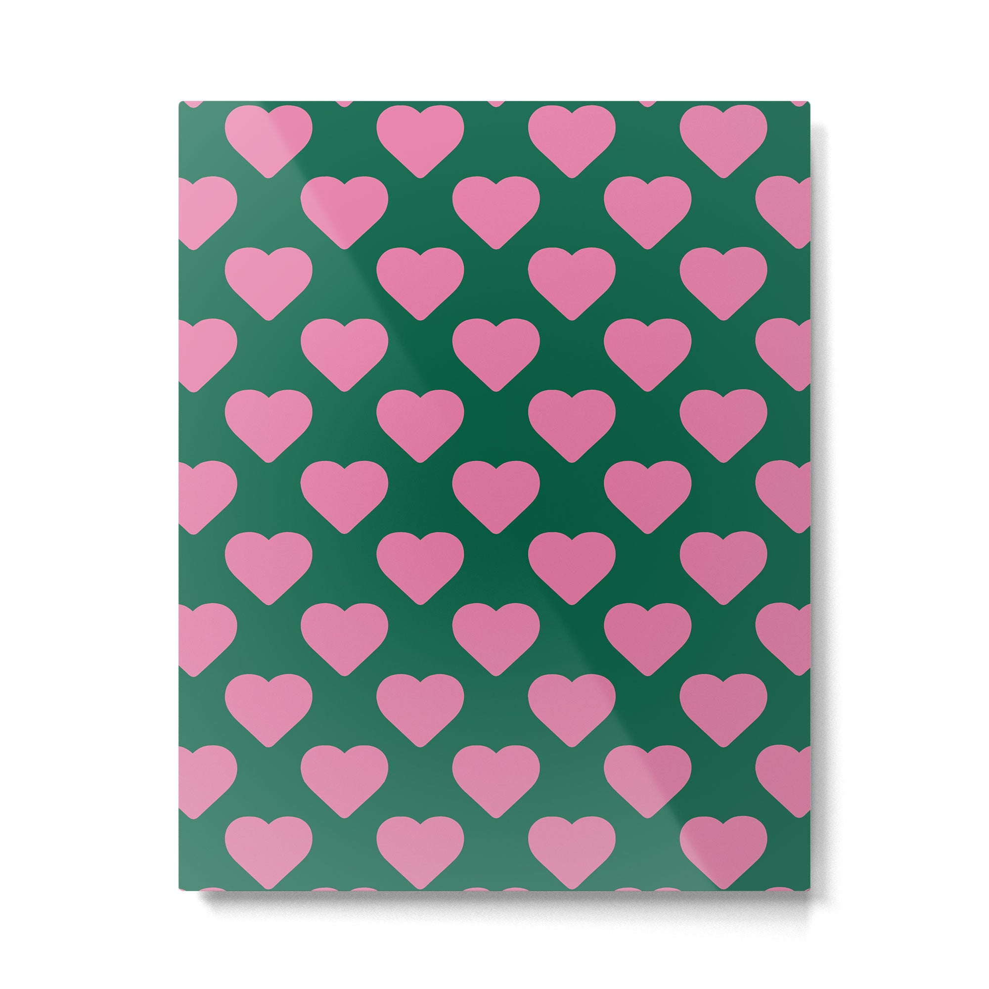 Bubblegum and Forest Just Hearts Metal Print Gallery Image 4