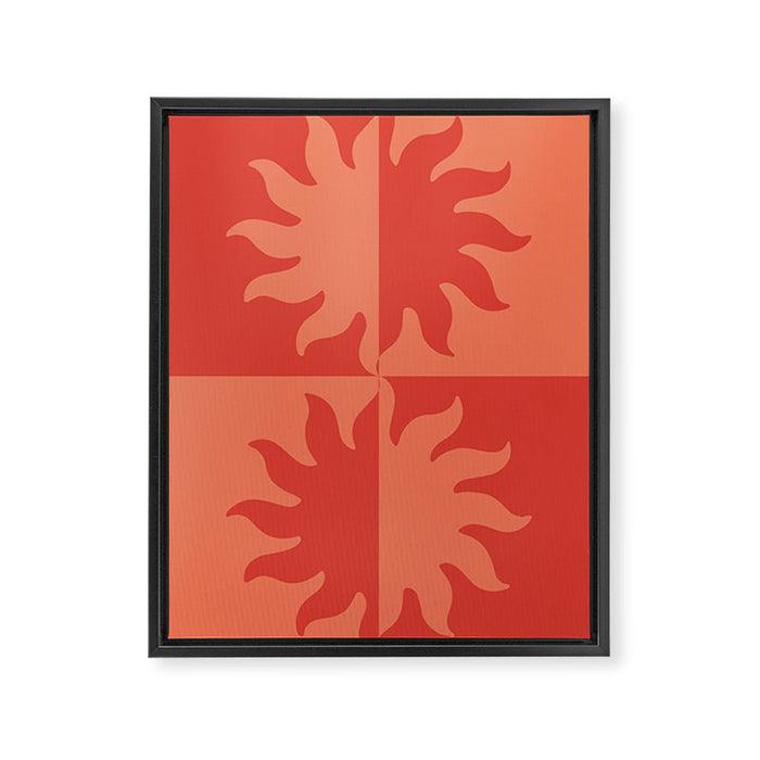Burning Sun Framed Canvas Print Gallery Image 1