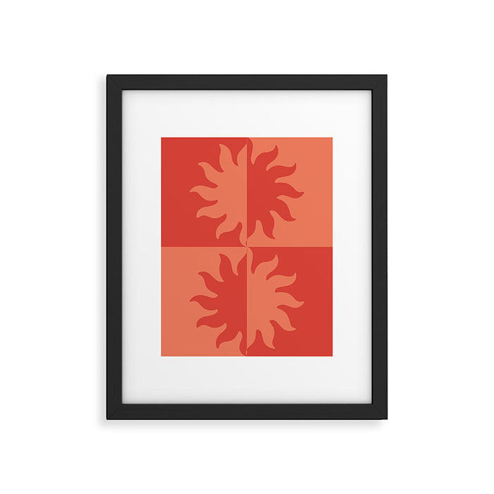 Burning Sun Framed Art Print Gallery Image 1
