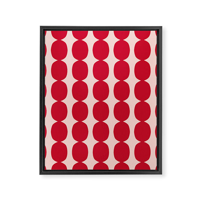 Cherry and Strawberry Cream Puff Bubble Chain Framed Canvas Print Gallery Image 1